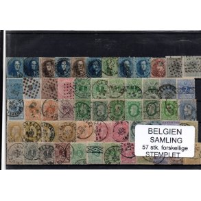 Belgien - Samling - 57 stk. Stemplet