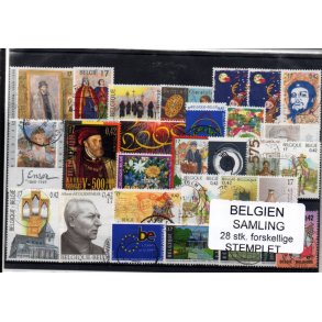 Belgien - Samling - 28 stk. Stemplet
