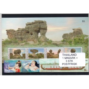 Thailand Samling - 1 Miniark + 3 Stk. Postfrisk