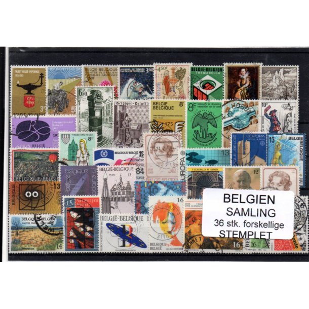 Belgien - Samling - 36 stk. Stemplet