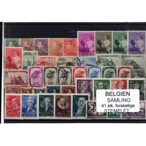 Belgien - Samling - 41 stk. Stemplet