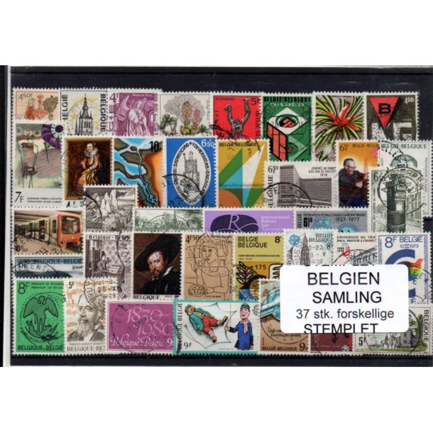 Belgien - Samling - 37 stk. Stemplet