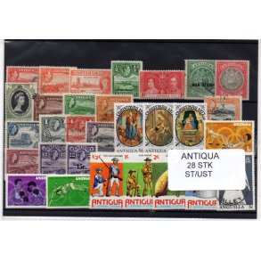 Antigua Samling - 26 Stk. Stemplet/Ustemplet