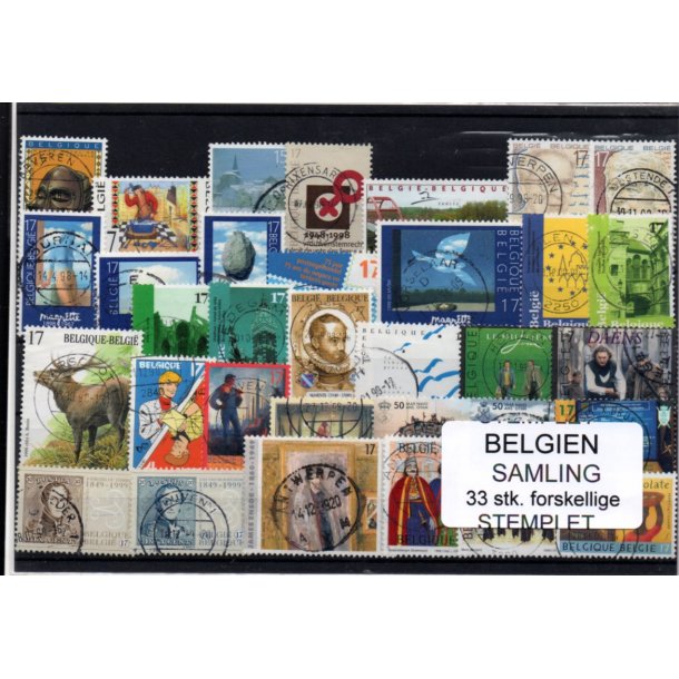Belgien - Samling - 32 stk. Stemplet
