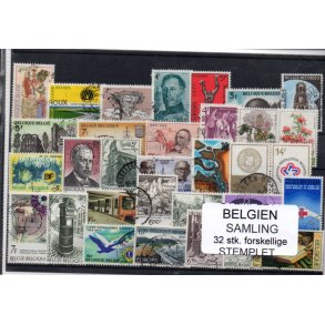 Belgien - Samling - 32 stk. Stemplet