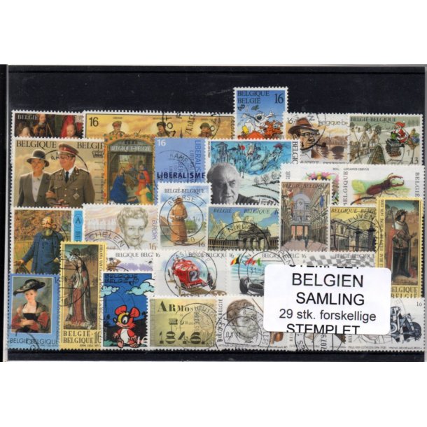 Belgien - Samling - 29 stk. Stemplet