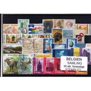 Belgien - Samling - 30 stk. Stemplet