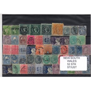 New South Wales Samling - 52 stk. Stemplet/Ustemplet
