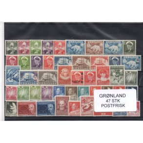 Grnland - 47 Stk. Postfrisk