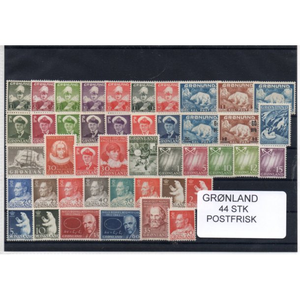 Grnland - 44 Stk. Postfrisk