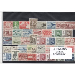 Grnland - 38 Stk. Postfrisk