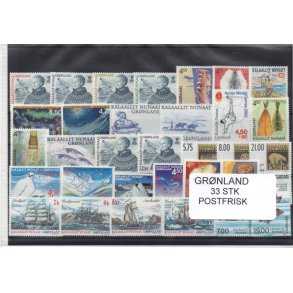 Grnland - 33 Stk. Postfrisk