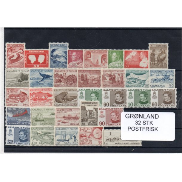Grnland - 32 Stk. Postfrisk