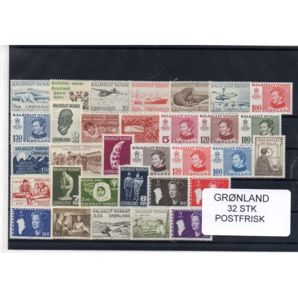 Grnland - 32 Stk. Postfrisk