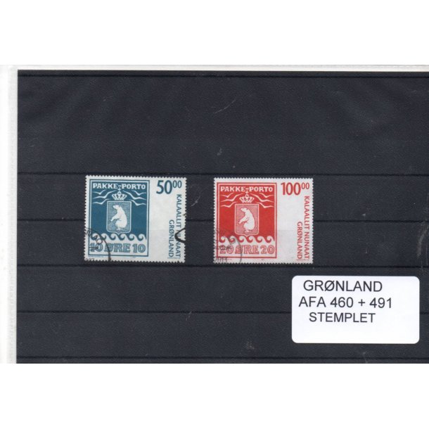 Grnland - Afa 460 - 491 - Stemplet