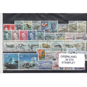 Grnland - 36 Stk. Stemplet