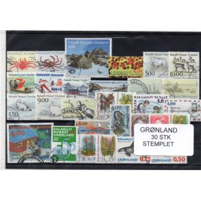 Grnland - 30 Stk. Stemplet