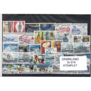 Grnland - 30 Stk. Stemplet