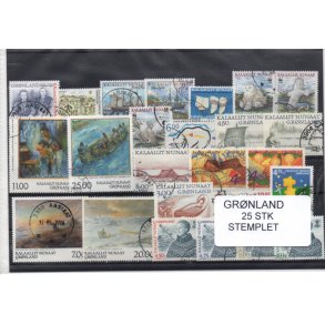 Grnland - 25 Stk. Stemplet