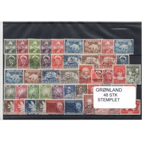 Grnland - 48 Stk. Stemplet