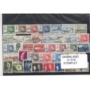Grnland - 37 Stk. Stemplet