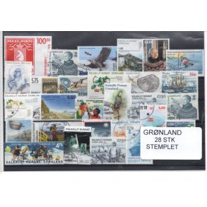 Grnland - 28 Stk. Stemplet