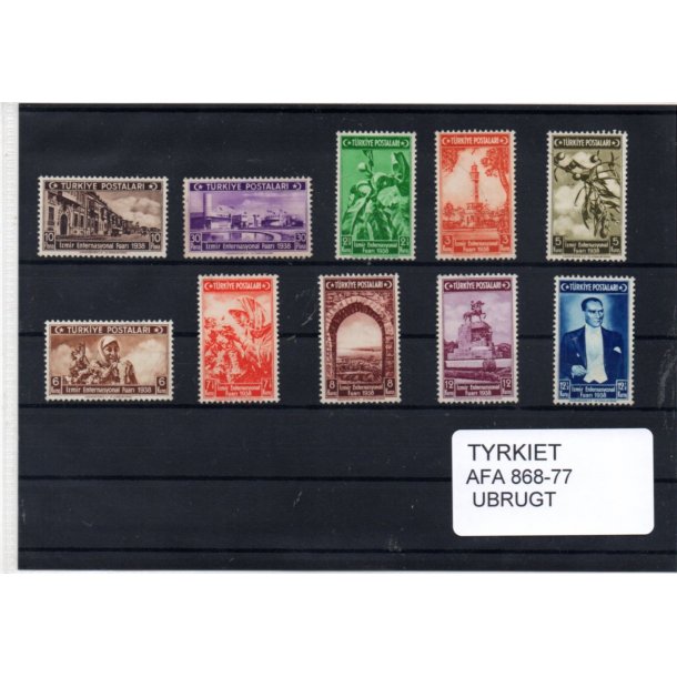 Tyrkiet Samling - Afa 868 - 77 - Ubrugt