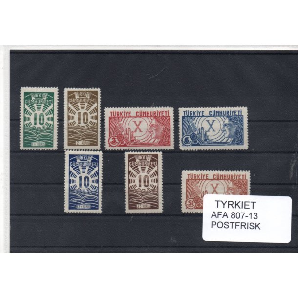 Tyrkiet Samling - Afa 807 - 13 - Postfrisk
