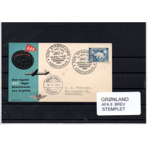 Grnland - Afa 6 - Brev - Stemplet