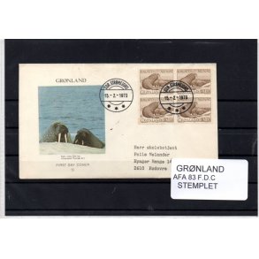 Grnland - Afa 83 - FDC - Stemplet