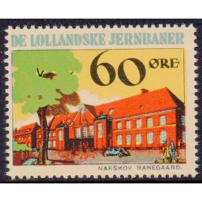 De Lollandske Jernbaner  - Godsfrimrke - 60 re - Ustemplet