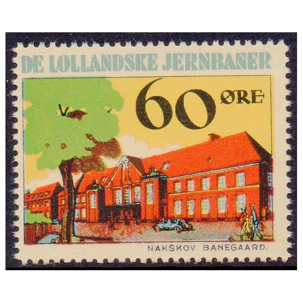 De Lollandske Jernbaner  - Godsfrimrke - 60 re - Stemplet