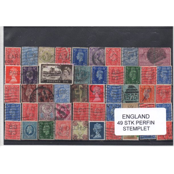 England Perfiner 50 stk. Stemplet/Ustemplet