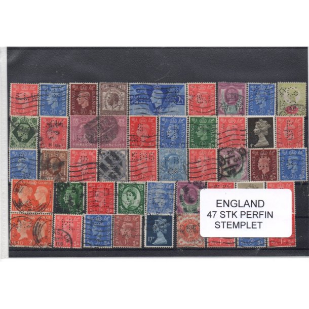 England Perfiner 47 stk. Stemplet/Ustemplet