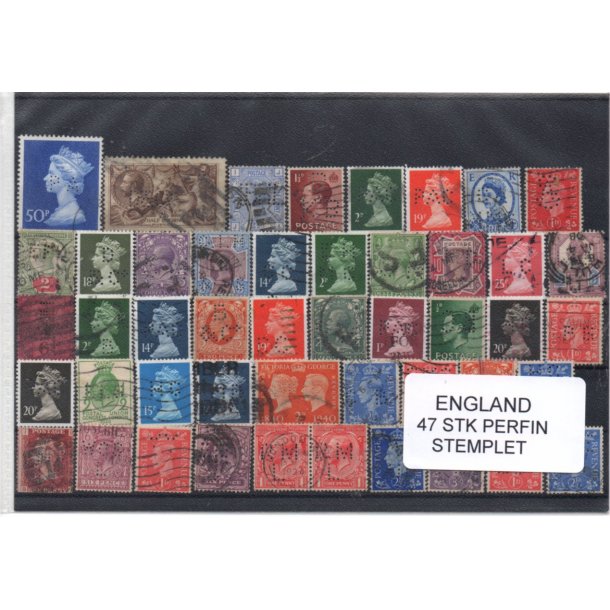 England Perfiner 47 stk. Stemplet/Ustemplet