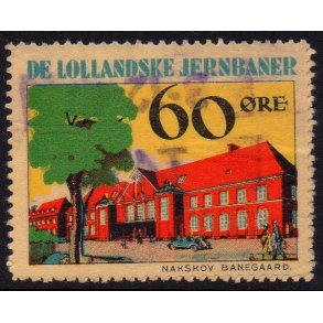 De Lollandske Jernbaner  - Godsfrimrke - 60 re - Stemplet