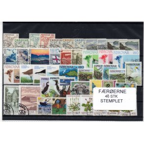 F�r�erne Samling - 46 forskellige Stemplet