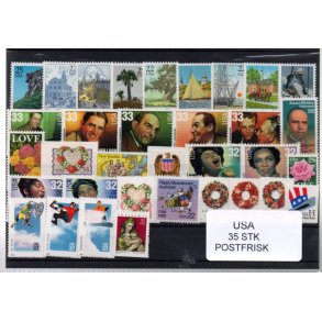 USA Samling - 35 stk. forskellige Postfrisk