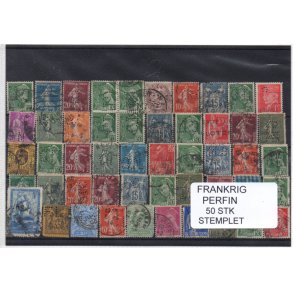 Frankrig Perfiner 50 stk. Stemplet/Ustemplet
