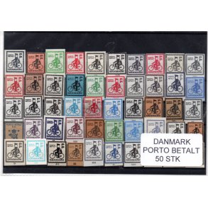 Danmark - Porto Betalt - Klip 50 Stk.