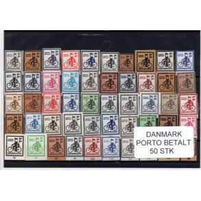 Danmark - Porto Betalt - Klip 50 Stk.