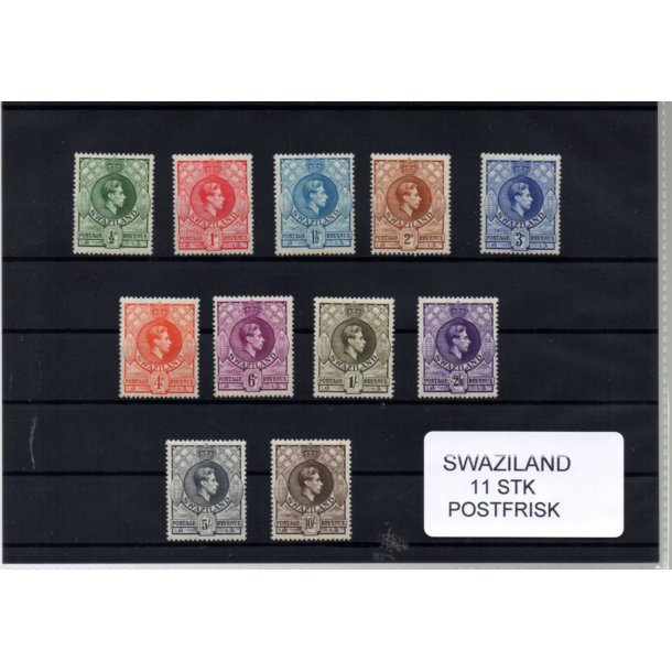 Swasiland Samling - 11 Stk.  Postfrisk