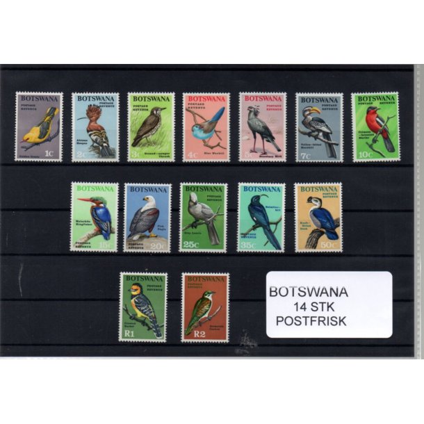 Botswana Samling - 14 Stk.  Postfrisk
