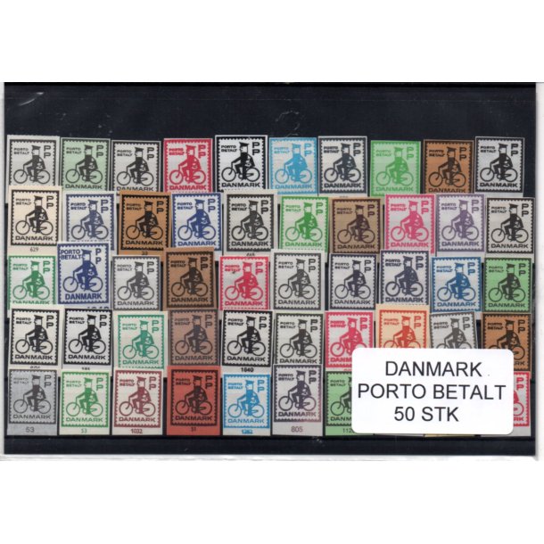 Danmark - Porto Betalt - Klip 50 Stk.