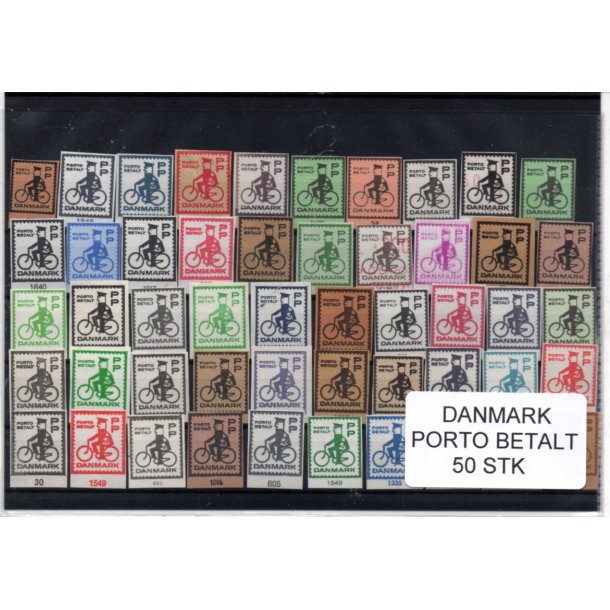 Danmark - Porto Betalt - Klip 50 Stk.