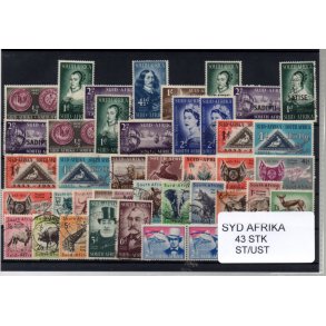 Syd Afrika Samling - 43 Stk. St/ust. 
