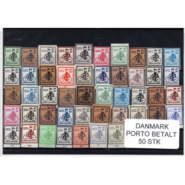 Danmark - Porto Betalt - Klip 50 Stk.