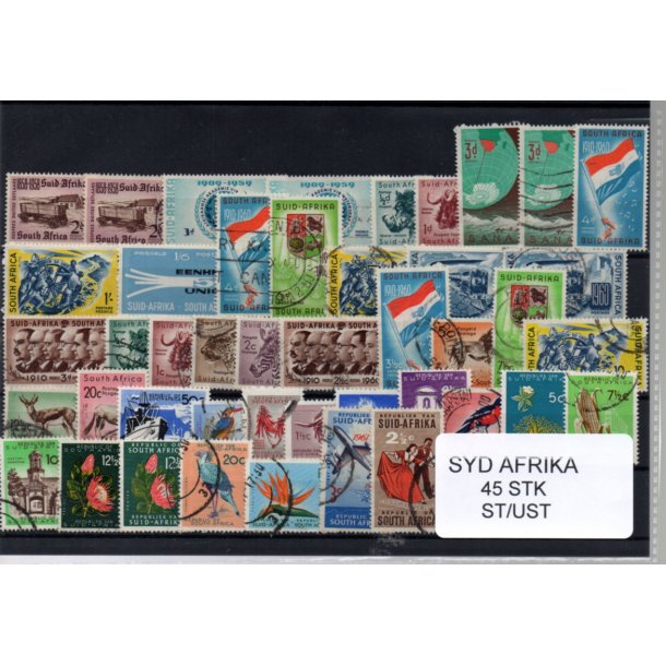 Syd Afrika Samling - 45 Stk. St/ust. 