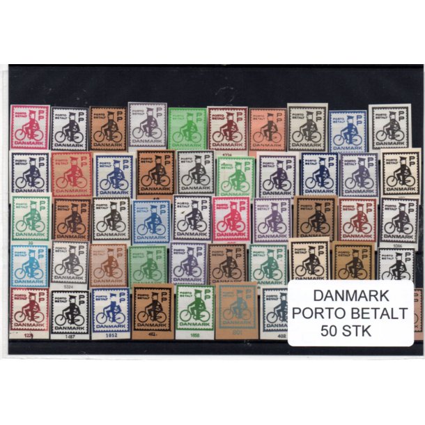 Danmark - Porto Betalt - Klip 50 Stk.