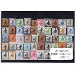 Danmark - Porto Betalt - Klip 50 Stk.